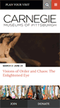 Mobile Screenshot of carnegiemuseums.org
